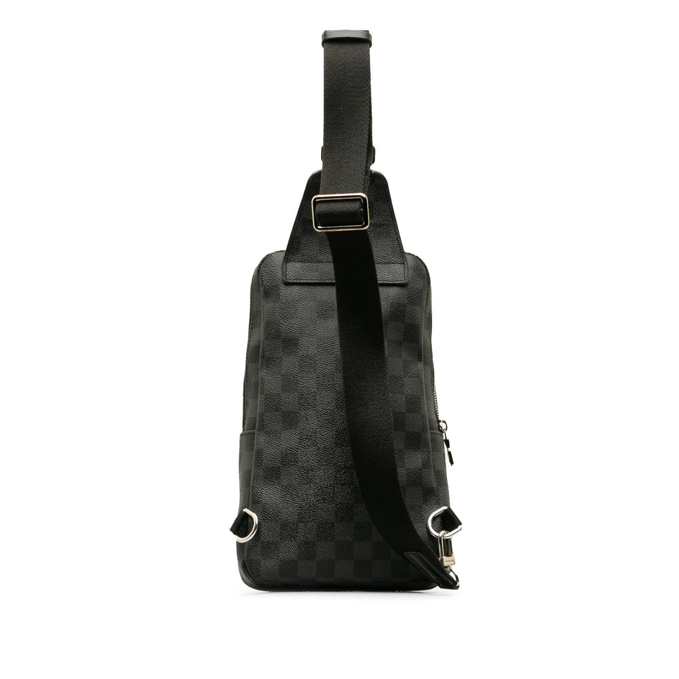 Black Louis Vuitton Damier Graphite Avenue Sling Crossbody Bag
