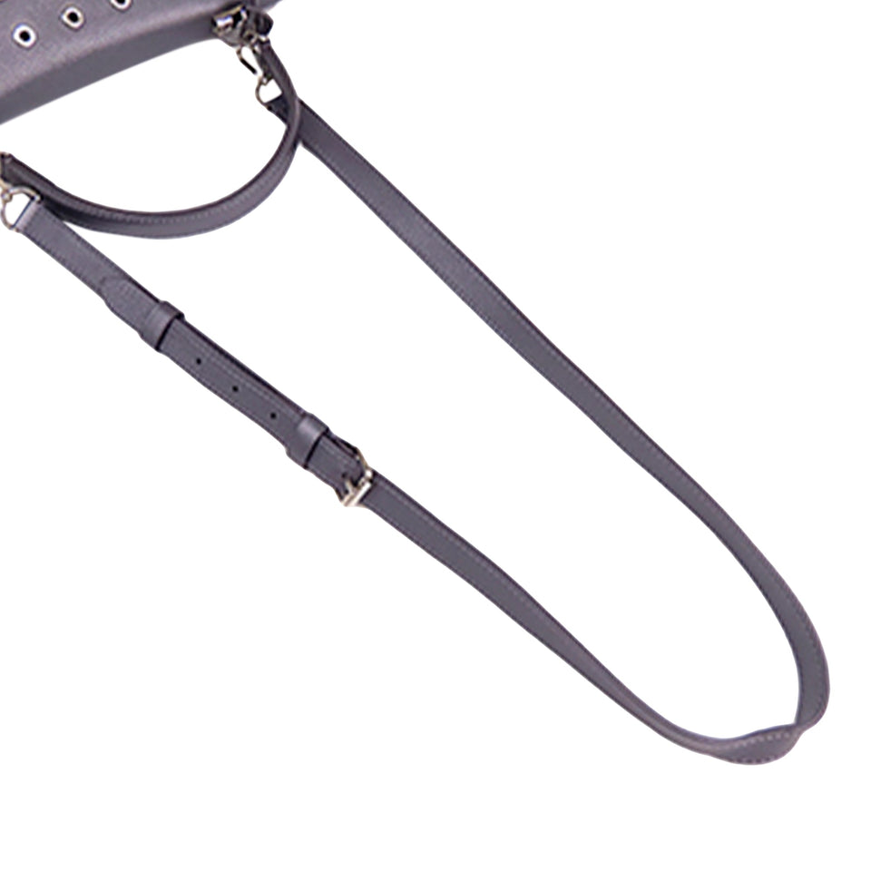 Gray Louis Vuitton Eyelet LockMe II Satchel
