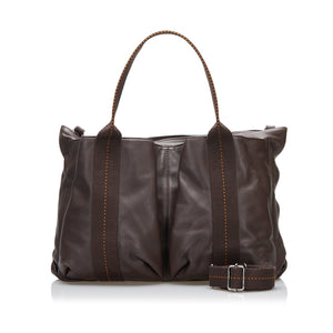 Brown Hermes Caravan Horizontal Tote Bag Satchel