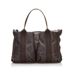 Brown Hermes Caravan Horizontal Tote Bag