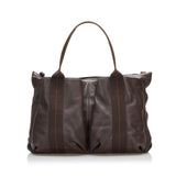 Brown Hermes Caravan Horizontal Tote Bag