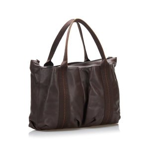 Brown Hermes Caravan Horizontal Tote Bag