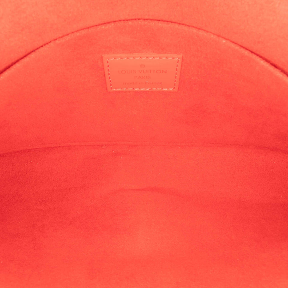 Red Louis Vuitton Epi Pochette Felicie Crossbody Bag