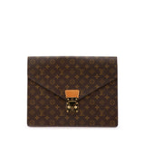 Brown Louis Vuitton Monogram Porte-Documents Senateur Business Bag