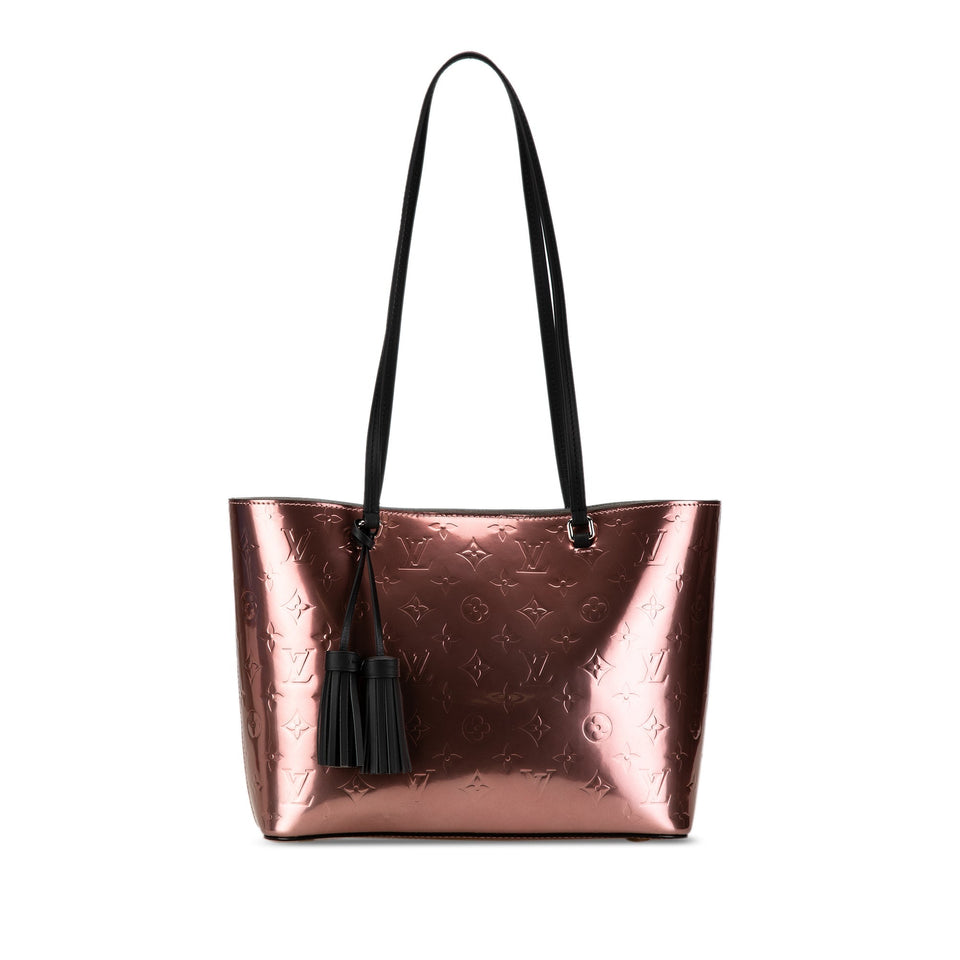 Pink Louis Vuitton Monogram Vernis Long Beach PM Tote Bag