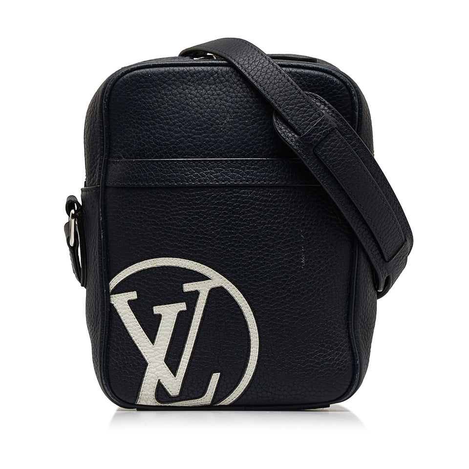 Blue Louis Vuitton Taurillon Danube LV Circle  PM