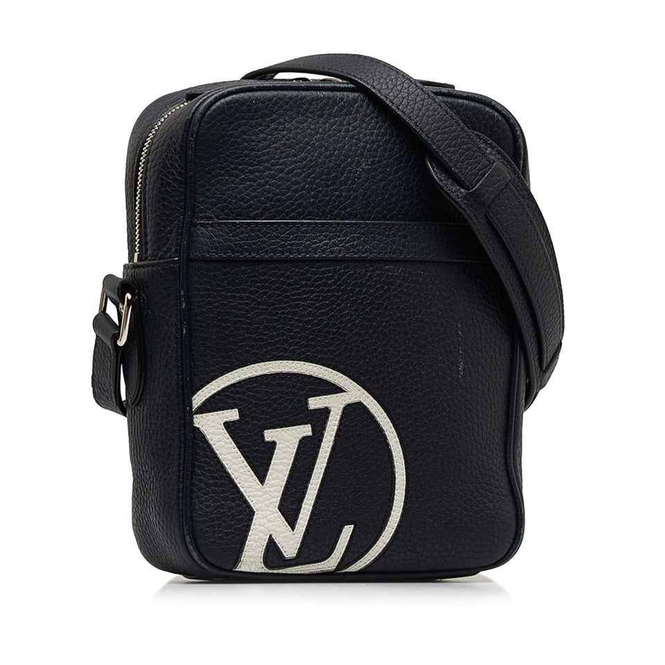 Blue Louis Vuitton Taurillon Danube LV Circle  PM
