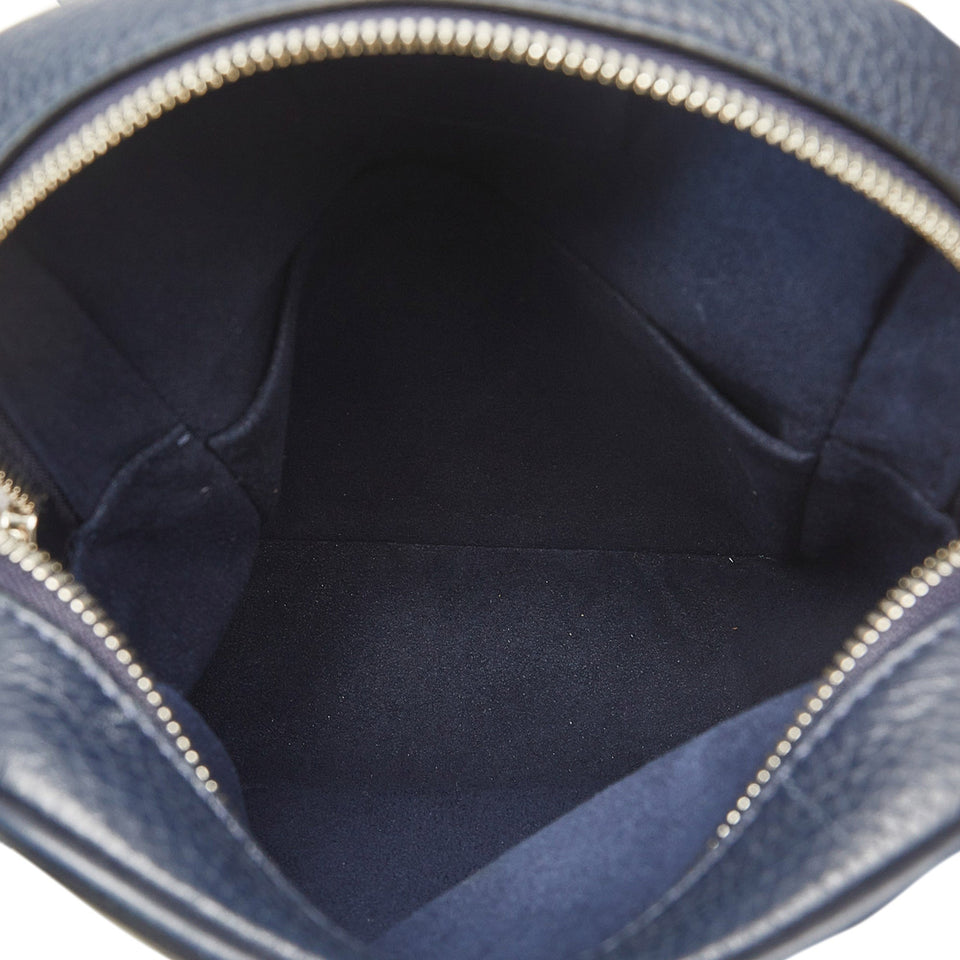 Blue Louis Vuitton Taurillon Danube LV Circle  PM