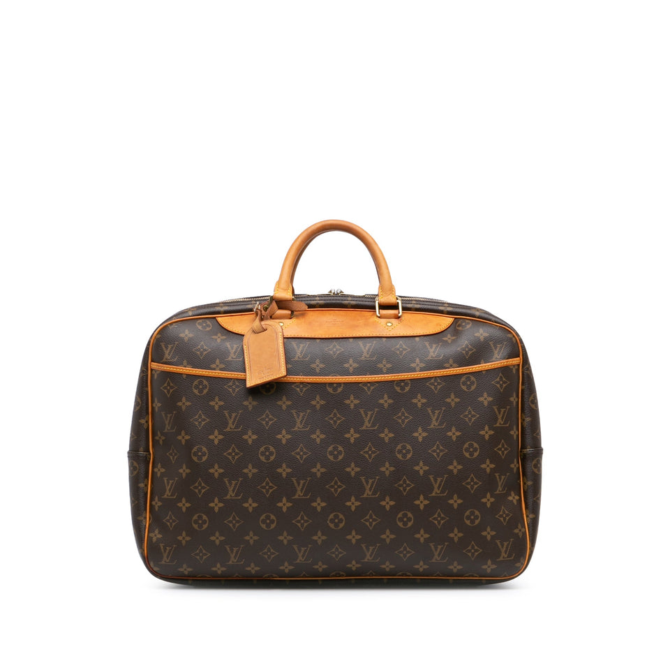 Brown Louis Vuitton Monogram Alize 24 Heures Travel Bag