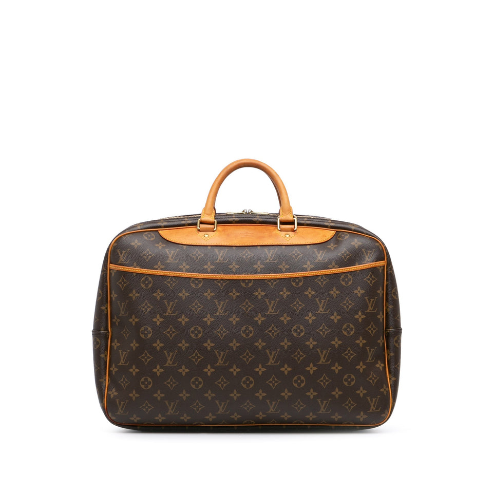 Brown Louis Vuitton Monogram Alize 24 Heures Travel Bag