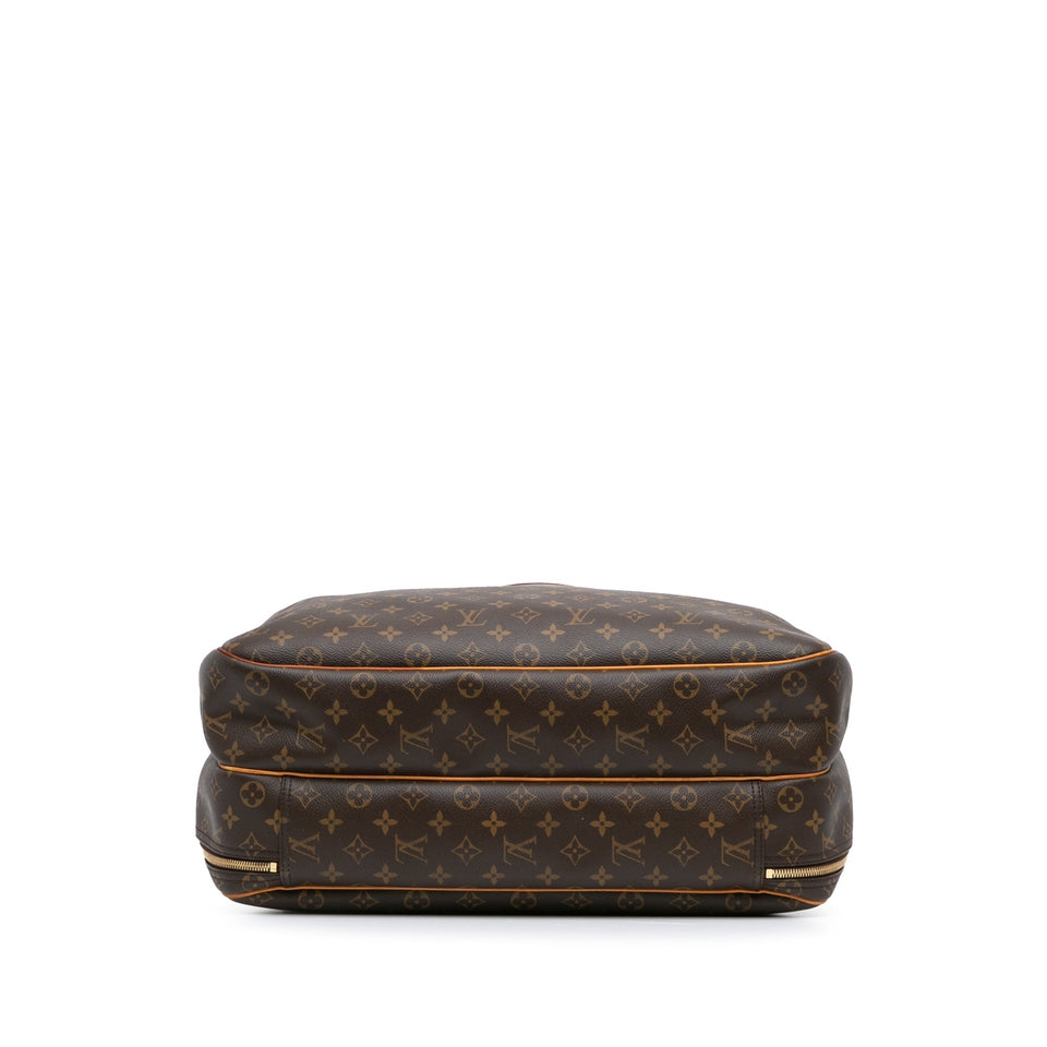 Brown Louis Vuitton Monogram Alize 24 Heures Travel Bag