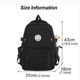 School Backpacks for Teens Student Schoolbag Cute Women Bookbag for Girls Boys Multi-pocket Travel Highschool Backpacks Laptop Bags