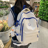 School Backpacks for Teens Student Schoolbag Cute Women Bookbag for Girls Boys Multi-pocket Travel Highschool Backpacks Laptop Bags