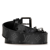 Black Louis Vuitton Monogram Eclipse Reversible Belt