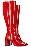 PRADA Boots Patent Red