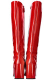 PRADA Boots Patent Red