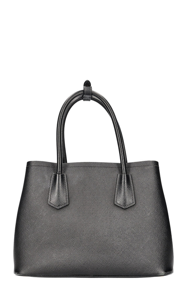 PRADA Medium Double Tote Bag Black