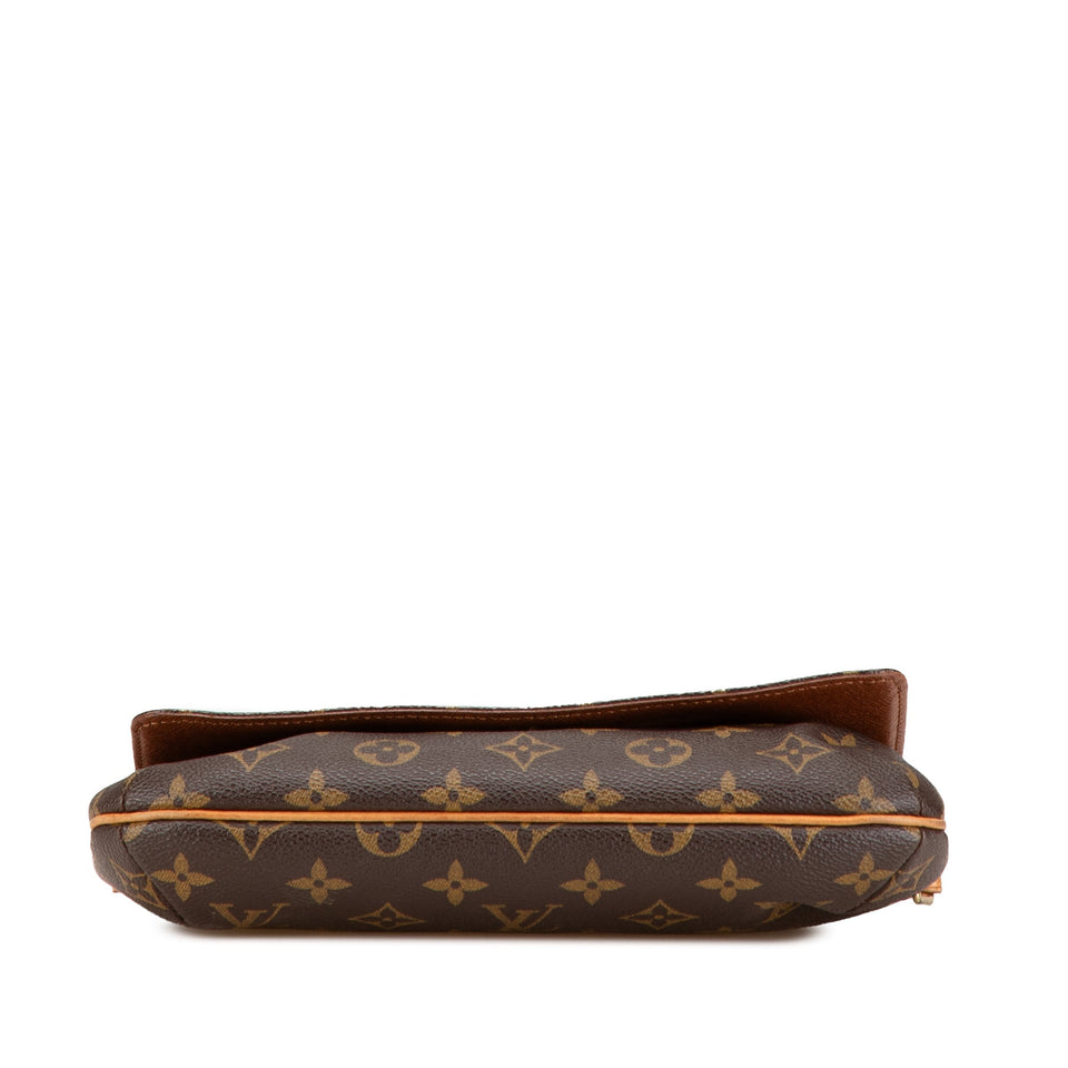 Brown Louis Vuitton Monogram Musette Tango Short Strap Shoulder Bag
