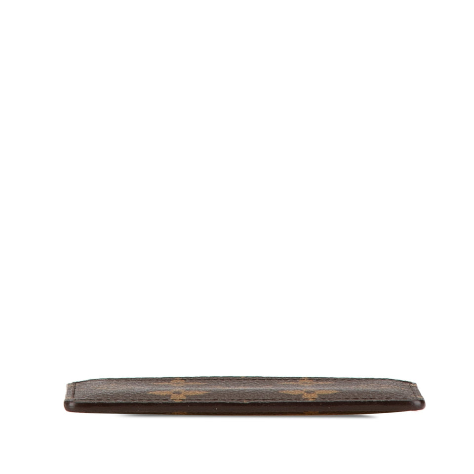 Brown Louis Vuitton Monogram Card Holder