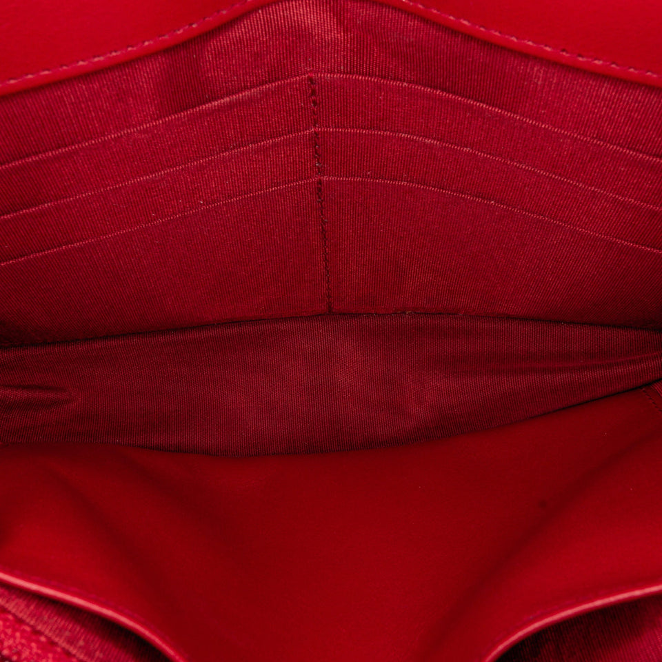 Chanel Boy Wallet on Chain Red Lambskin Gold