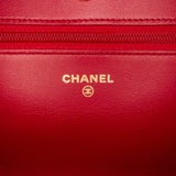 Chanel Boy Wallet on Chain Red Lambskin Gold