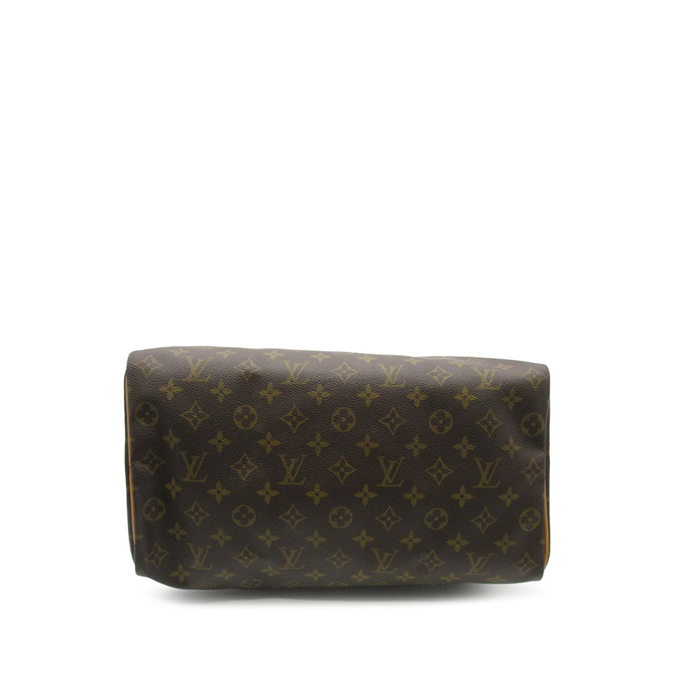 Brown Louis Vuitton Monogram Speedy 35 Boston Bag