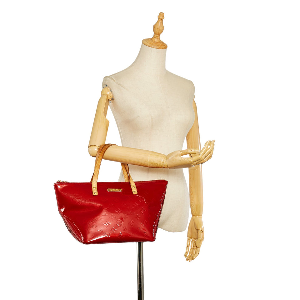 Louis Vuitton Bellevue PM Red Monogram Vernis