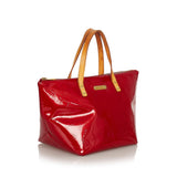 Louis Vuitton Bellevue PM Red Monogram Vernis