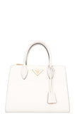 PRADA Paradigm Crossbody Bag Saffiano White