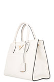 PRADA Paradigm Crossbody Bag Saffiano White