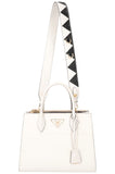 PRADA Paradigm Crossbody Bag Saffiano White