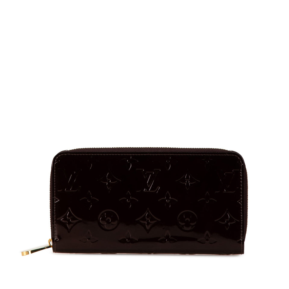 Purple Louis Vuitton Monogram Vernis Zippy Long Wallet