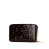 Purple Louis Vuitton Monogram Vernis Zippy Long Wallet