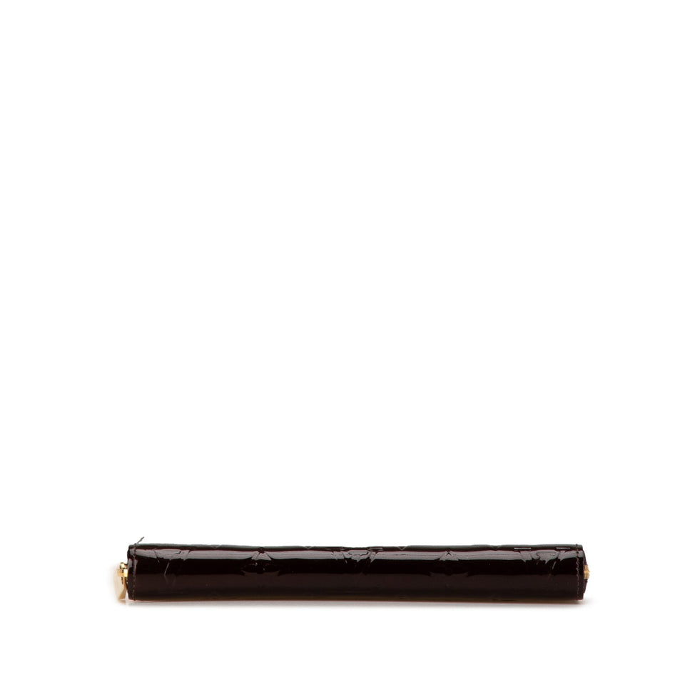 Purple Louis Vuitton Monogram Vernis Zippy Long Wallet