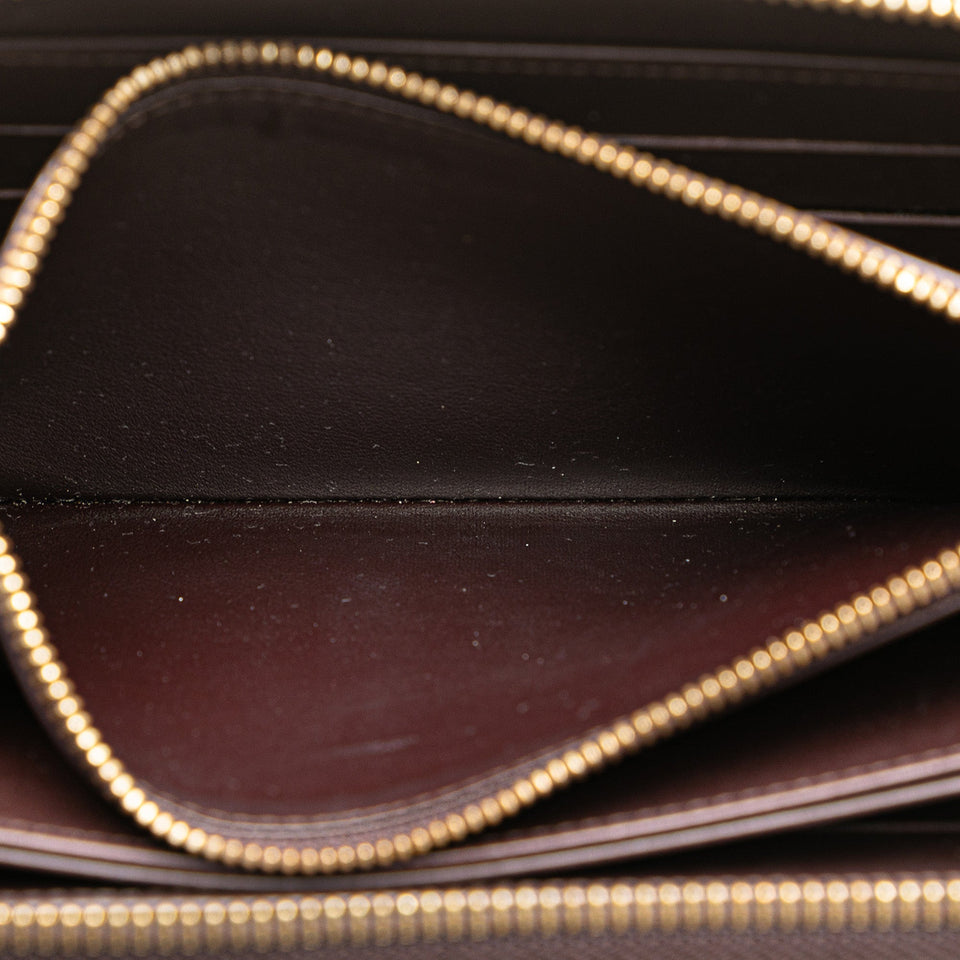 Purple Louis Vuitton Monogram Vernis Zippy Long Wallet