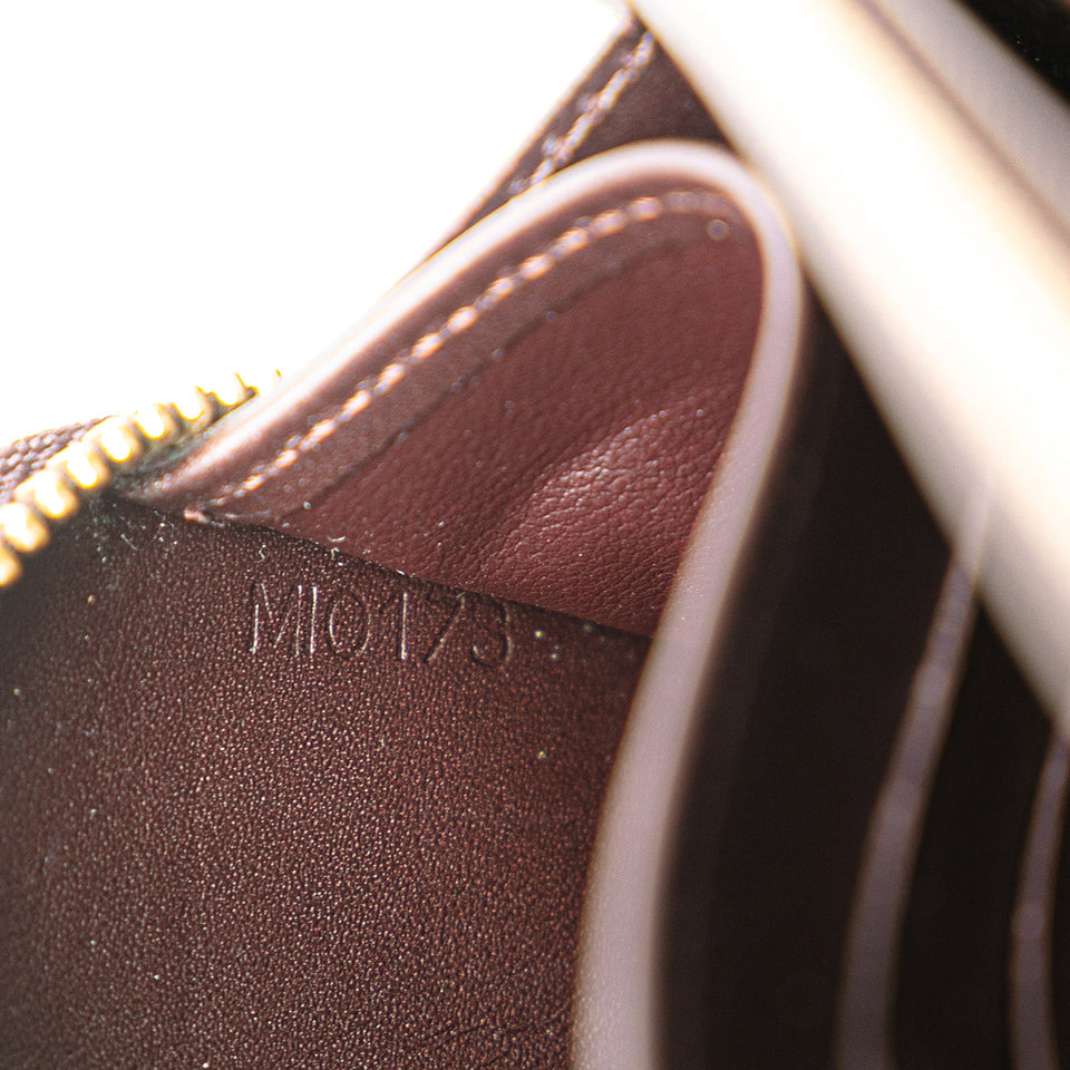 Purple Louis Vuitton Monogram Vernis Zippy Long Wallet