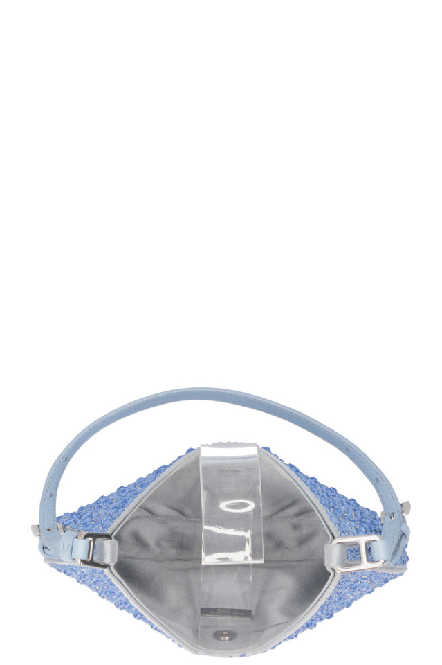 PRADA Cleo Bag Silk Crystals Blue