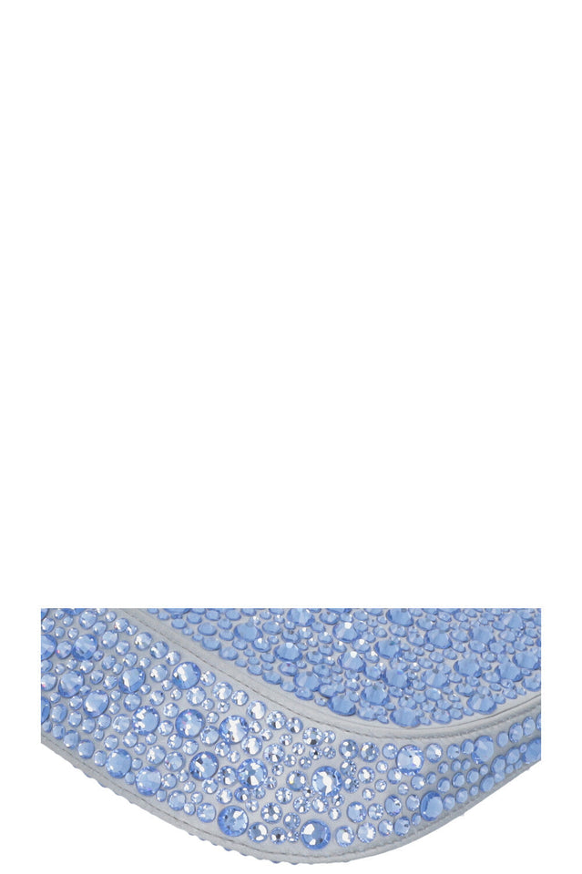 PRADA Cleo Bag Silk Crystals Blue