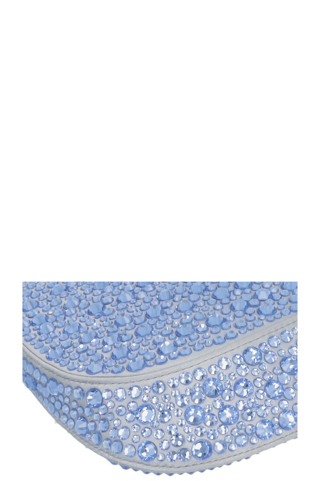 PRADA Cleo Bag Silk Crystals Blue