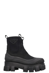 PRADA Re-Nylon Sock Ankle Boot Black