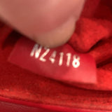 LOUIS VUITTON New Wave Chain MM Leather Shoulder Bag Red