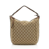 Gucci GG Canvas Bamboo Bar Medium Tote (SHF-12711)