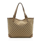 Gucci GG Canvas Craft Medium Tote (SHF-12716)