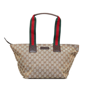 Gucci GG Canvas Web Tote (SHG-V3zgvm)