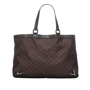 Gucci GG Nylon Abbey D-Ring Tote (SHG-AlBqMB)