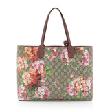 Gucci GG Supreme Blooms Reversible Medium Tote - FINAL SALE (SHF-h10GpL)