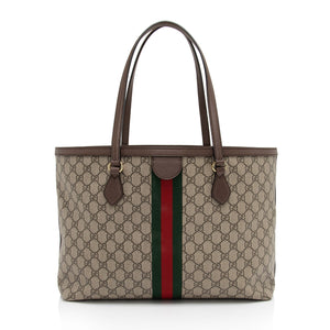 Gucci GG Supreme Ophidia Medium Shopping Tote (SHF-ZMdf0x)