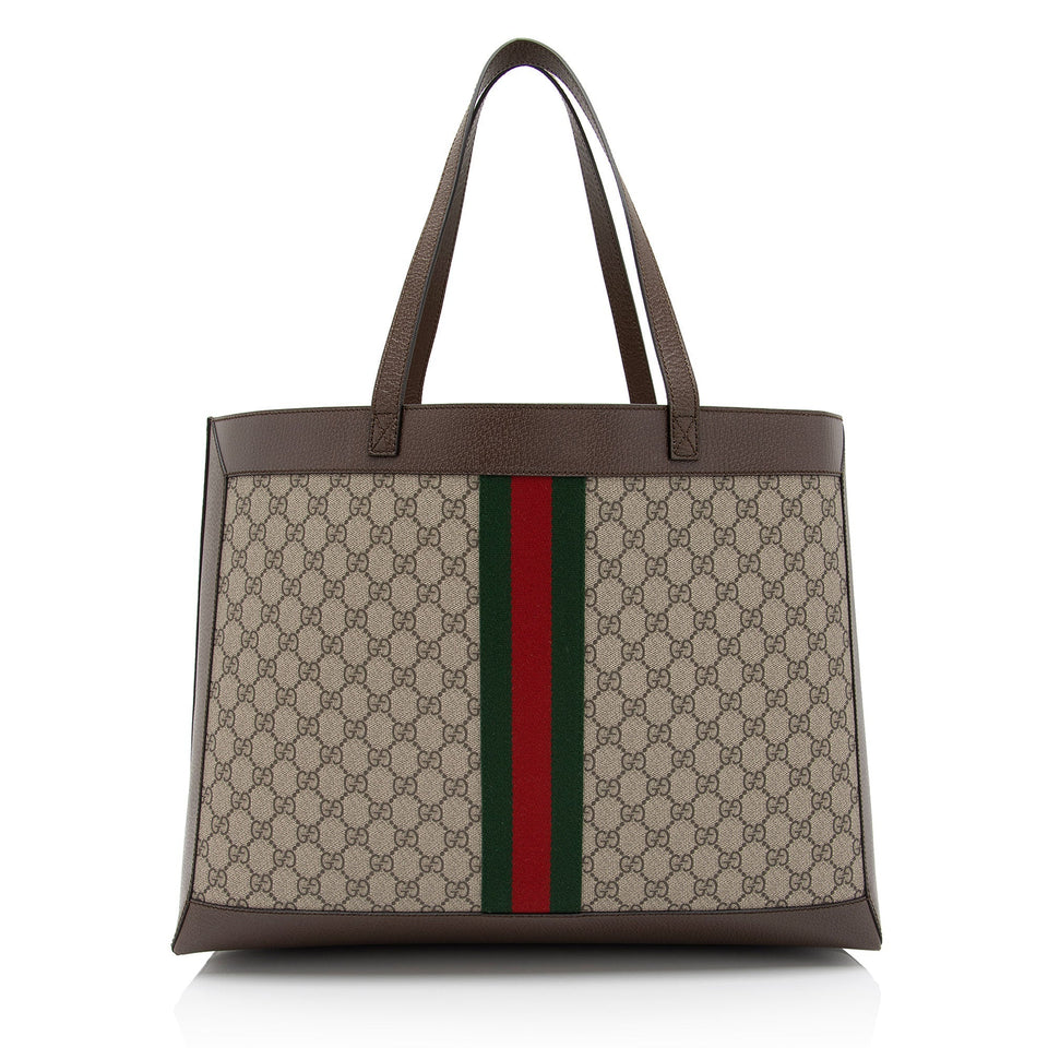 Gucci GG Supreme Ophidia Medium Soft Tote (SHF-YgqXHj)