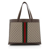 Gucci GG Supreme Ophidia Medium Soft Tote (SHF-YgqXHj)