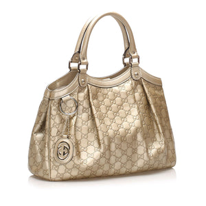 Gucci Guccissima Sukey Leather Tote Bag (SHG-11408)